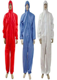 Microporous Disposable Coverall Suit Tear Resistant For Healthcare Center / Clinic