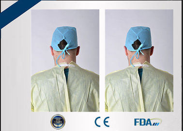 Antibacterial Disposable Protective Gowns , Full Length Medical Isolation Gowns