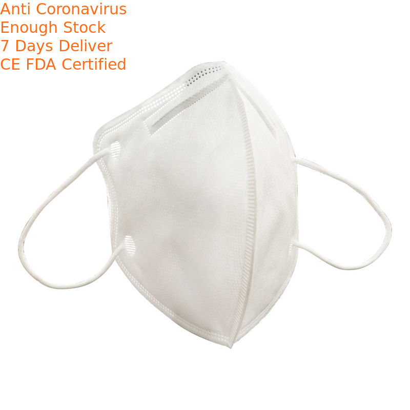 Anti Bacteria N95 Face Mask , Disposable Mouth Mask White Color Anti Fog